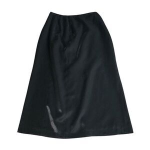 Vintage Harve Benard Skirt Womens 8 Black Shimmer Maxi Chiffon Gothic Witch 90s